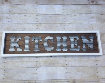  Rustic  kitchen  sign Etsy 