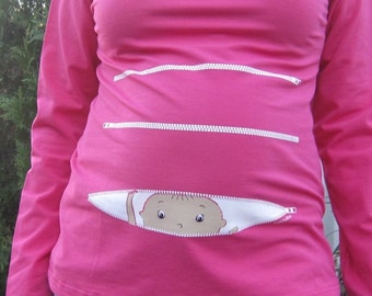 baby loading maternity shirt