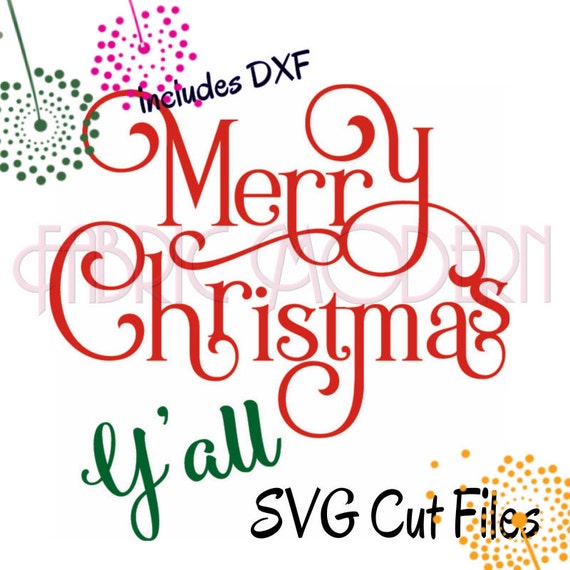 Download Merry Christmas y'all Silhouette svg cutting file by ...