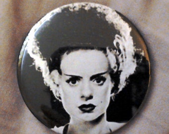 Bride of Frankenstein hand bag mirror 58mm