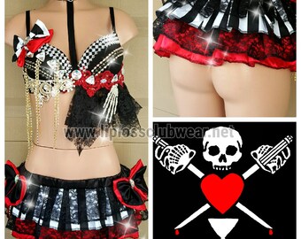 Sexy Pirate Costume, Pirate Rave Costume, Women Pirate Costume, Pirates of the Carribean, Day of the Dead Clothing, Escape Wonderland