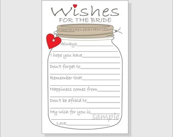 DIY Advice for the Bride & Groom Printable Cards for a Bridal DIY Advice for the Bride & Groom Printable Cards for a Bridal