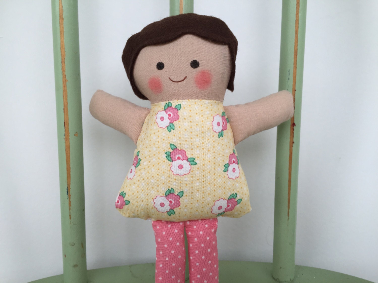 Handmade rag doll little doll for little hands perfect for