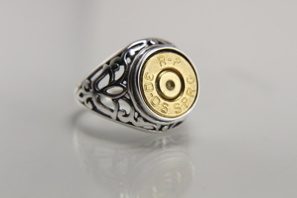 Sterling Silver Bullet Ring Bullet Jewelry For Men