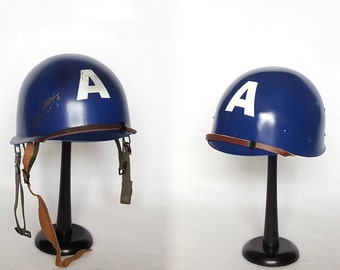 Adult WWII Style Captain America Helmets - Clean or Battle-Worn