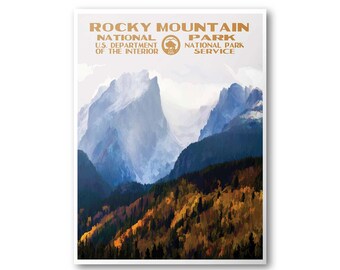 Rocky Mountain National Park Travel Poster