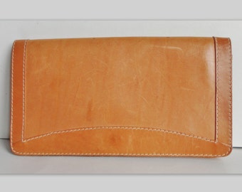 70s Vintage Bag // Tan Leather