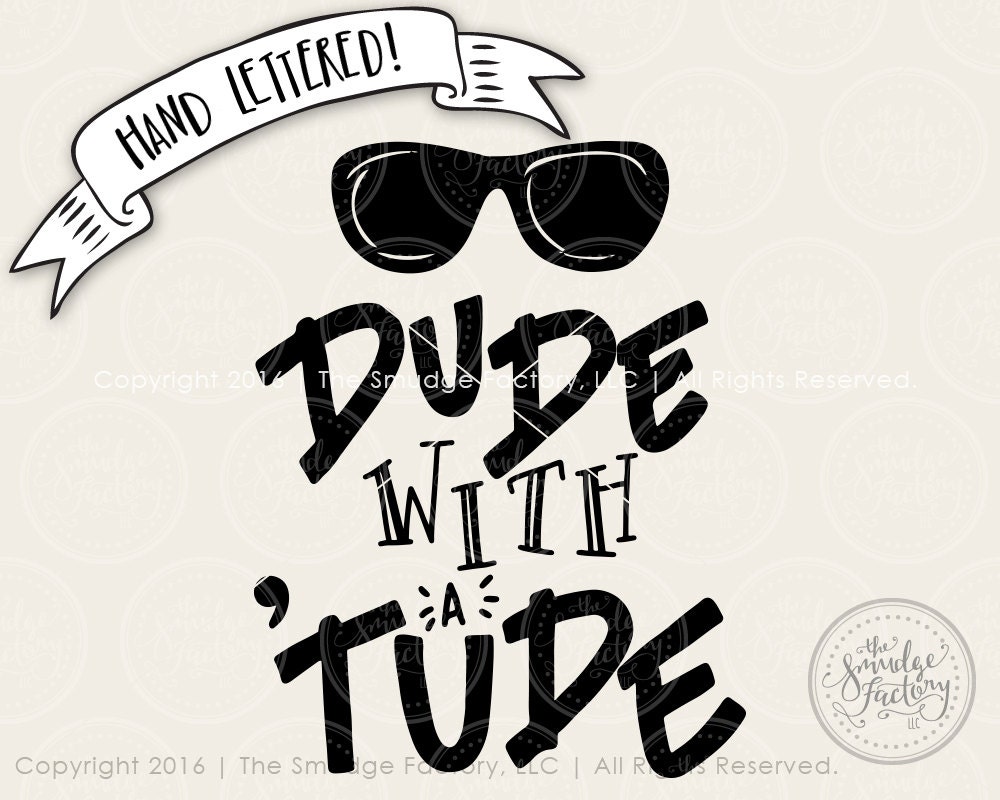 Download Baby Boy SVG Cut File, Dude With A 'Tude Cutting File, Silhouette SVG Cricut, Sunglasses Graphic ...