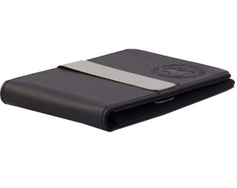 Black Hybrid Money Clip Wallet
