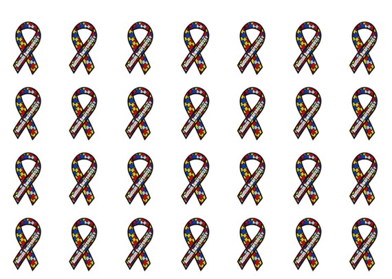 Autism Awareness Ribbon Stickers: Printable & Perfect for All