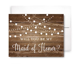 Will You Be My Bridesmaid Card, Bridesmaid Cards, Ask Bridesmaid, Bridesmaid Maid of Honor Gift, Matron of Honor, Flower Girl #CL101