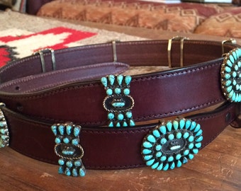 Poncho Cowboy 10X Tribal Blume Muster Türkis Leathercraft Sättel Silber Conchos SET Schraube|Schmuckzubehör Western Cowboy Lederhandwerk Zubehör