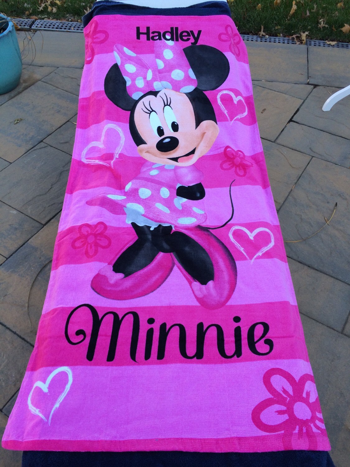 Minnie MOUSE Beach Towel Personalized