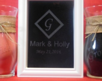Etched Unity Sand Ceremony Set