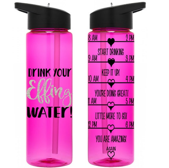 One of a kind Motivational Water Bottle Drink your by Limboea