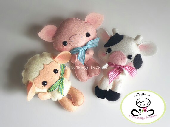 Farm Babies-Set of Three Farm Animals-PDF by LittleThingsToShare