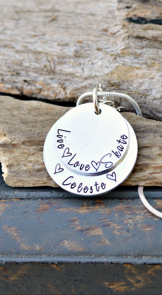 Ice Skate Necklace Personalized Ice Skating Necklace