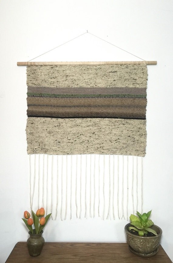 Extra Large Woven Wall Hanging Weaving On Light By Rowanstudios