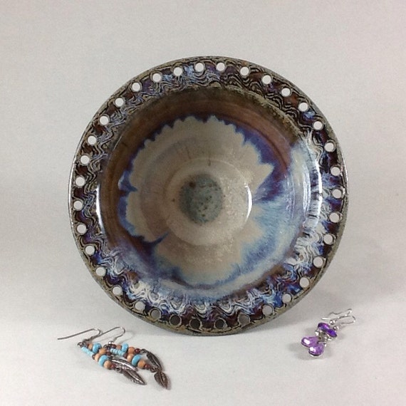 Jewelry Holder Earring Bowl Pottery Jewelry by CharlotteLeePottery