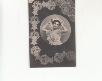 C1905 Undivided Back Antique Postcard-Types Of Lace-Les Dentelles-Pont De Venise
