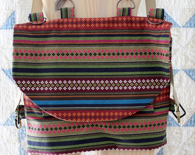 HALF PRICE ** Convertible Backpack Purse. Changable straps Convert Backpack to Crossbody Boho Purse. Zippered Make-Up Pouch Included.