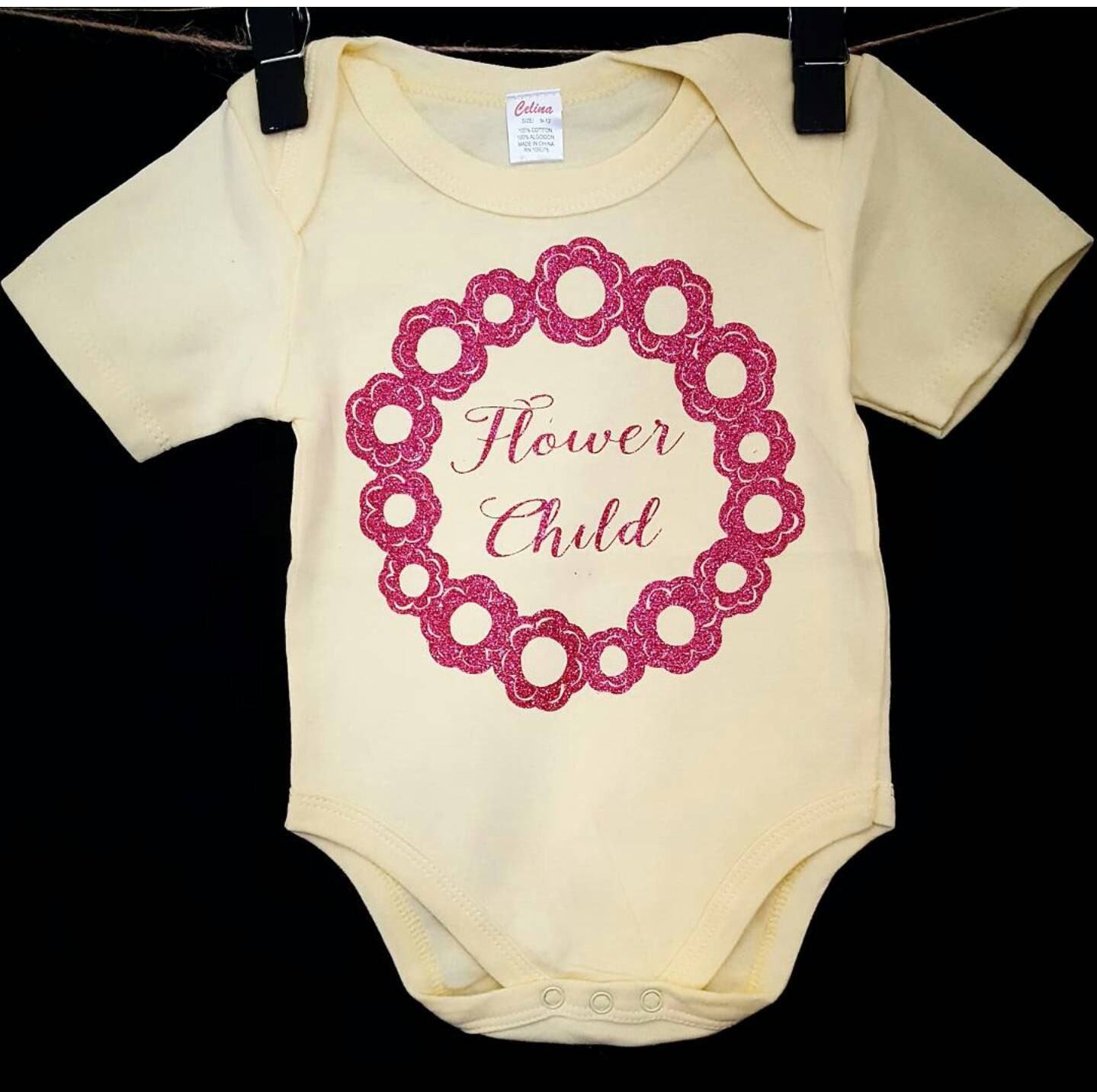 Flower Child Onesie by RubyRoseslippers on Etsy