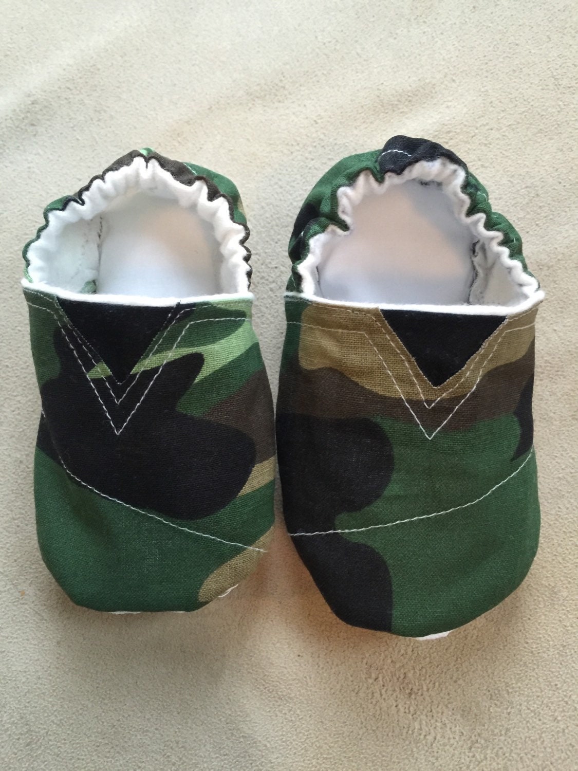 Camo baby toms inspired shoes infant crib shoes military