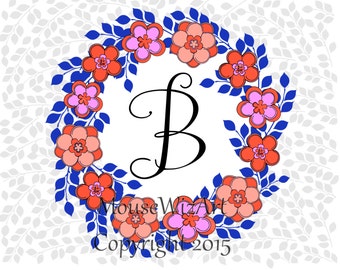 Personalized Notecard Monogram Initial Teacher Bridesmaid Gift - DAISY