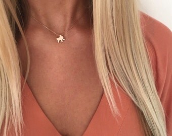 The Little Rose Gold Elephant Necklace - Perfect Gift - Complete with Gift Wrap