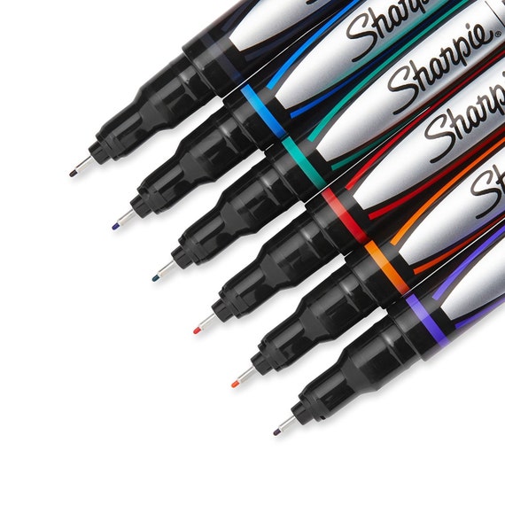 6 Writing Calligraphy Sharpie Fine Point Tip Pen Stylo 6