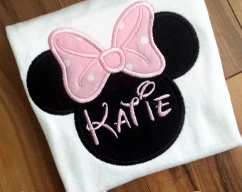 Minnie Mouse Birthday Shirt - Age can be Added