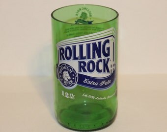 Rolling Rock Beer Bottle Drinking Glasses