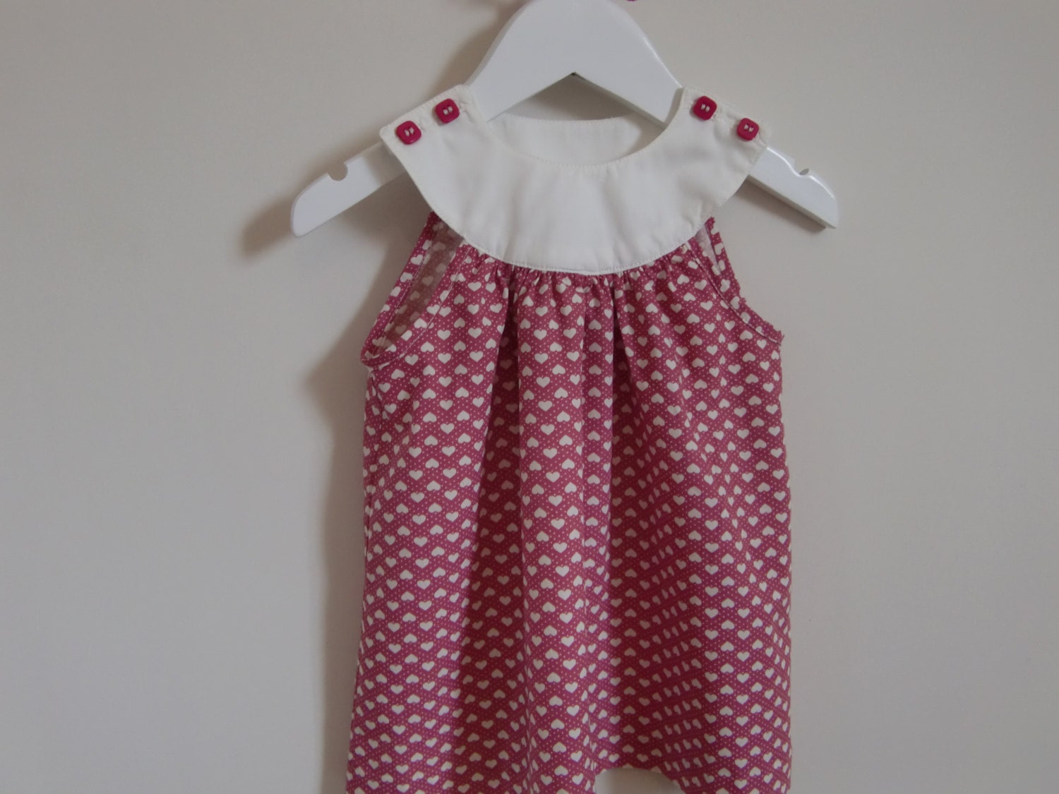 Kern Round Yoke Baby Dress PDF Sewing Pattern in ages 0-3