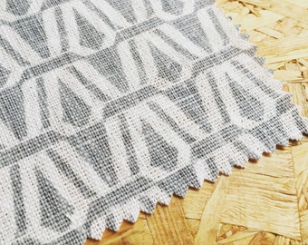 Upholstery Fabric- Curtain fabric- Grey Fabric- Linen Fabric- Gray Linen- Fabric By The Metre- Geometric Fabric- Unique Fabric- Modern