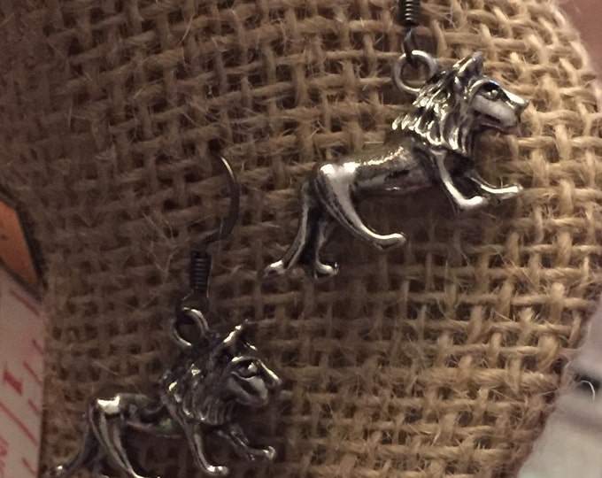 Lion earrings