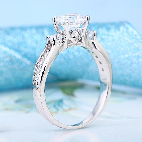 Lab Created Diamond Wedding Promise Ring Fine 925 by OneCaratGems
