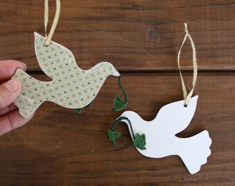 Dove ornaments | Etsy
