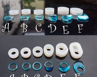 Silicon Mold For Ring - Resin Silicone Mould for Jewellery Making - Epoxy Resin Craft Mold -Silicone Mold Resin Cabochons - DIY Resin Ring