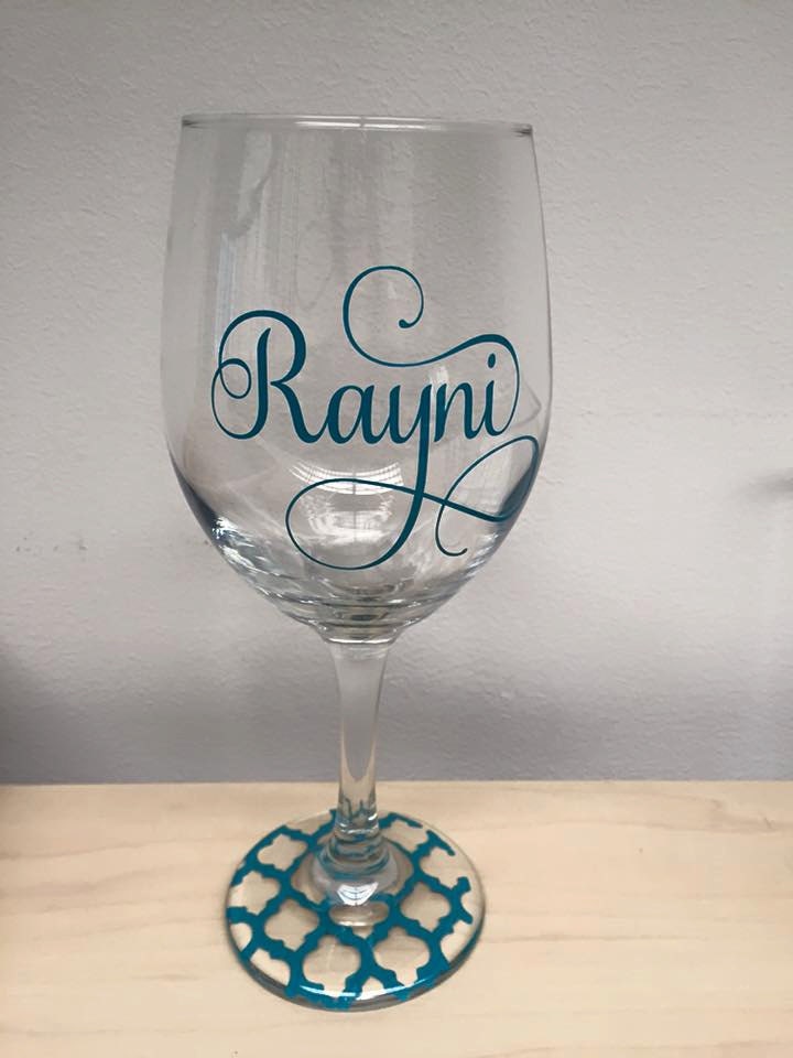 Custom Name Wine Glass