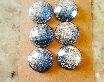 12mm Blue Grey Ombre Cabochons