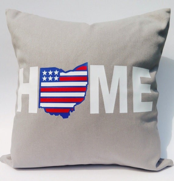 Home State Pillow State Pillow Ohio State by SweetPeaCharlies