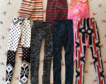 Lot of 5 Bjd leggings bjd tight MSD leggings Msd tight MSD stockings bjd outfit MSD outfit 1/4 bjd leggings.