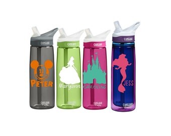 Disney Monogram Personalized CamelBak 0.75 L Eddy or 0.6 L Insulated Personalized Monogram States Water Bottle Sports bottles Name water