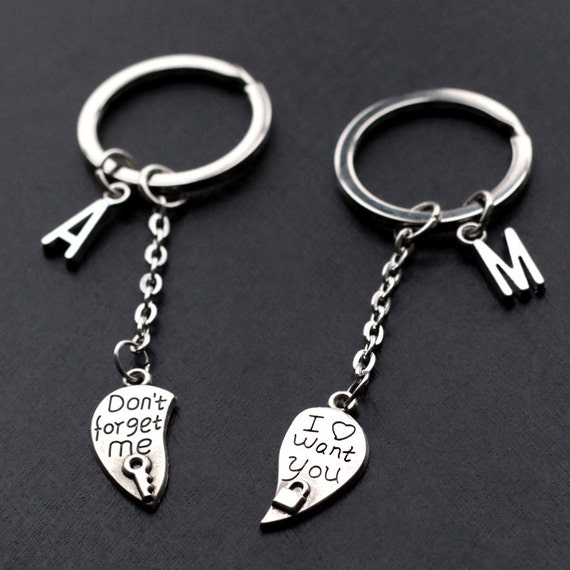 his and her keychain boyfriend girlfriend valentines day