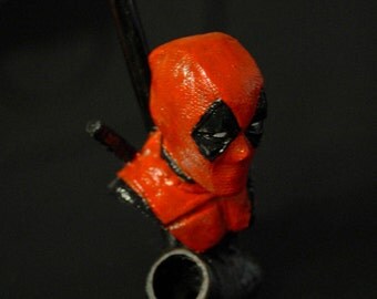DeadPool Handmade Tobacco Pipe, Plus 5 PCs Brass Screens