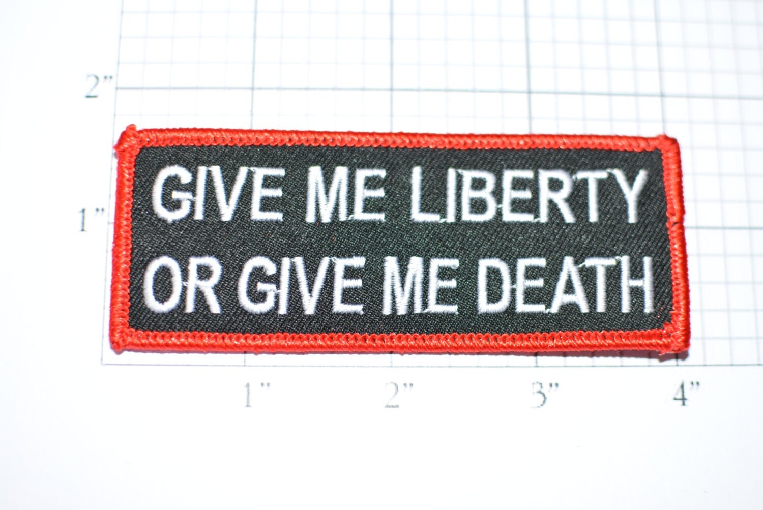 Give Me Liberty or Give Me Death Biker Patch Iron-on