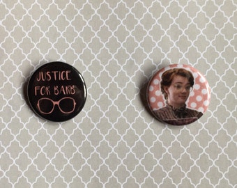 Stranger Things Barb Pinback Buttons