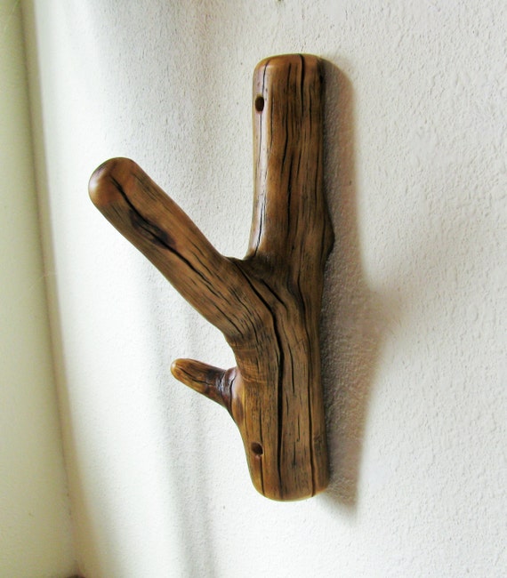 Tree branch Wall Hook with double hooks for towel rack coat
