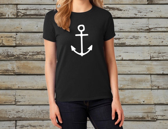 Anchor T-shirt White/Gray/Black Women's T-Shirt