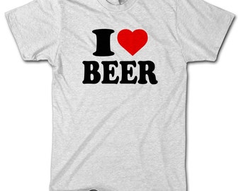 I LOVE BEER Funny MENS Birthday Tshirt Boys T Shirt Top Novelty Present Gift